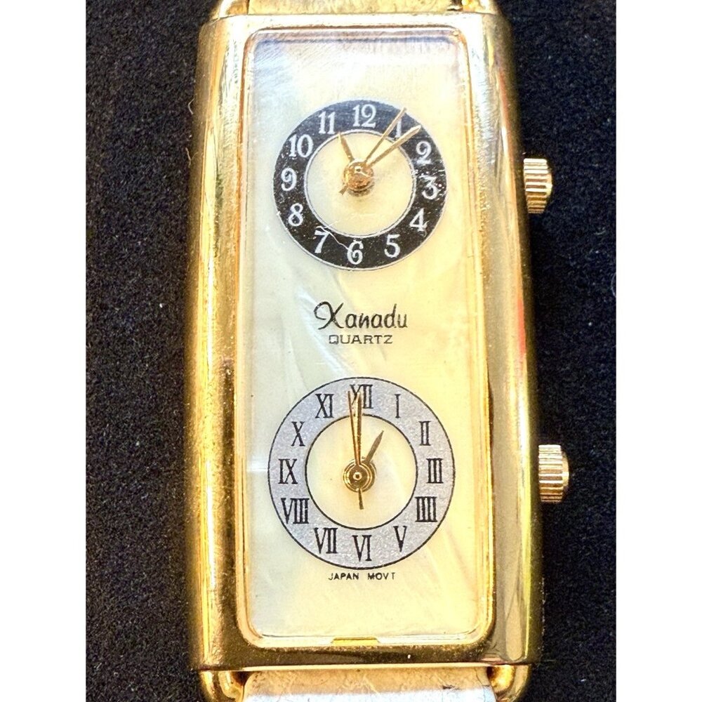 Vintage Double Gold Tone Xanadu Quartz Watch No band Watch Only